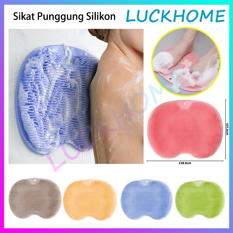 Sikat Gosok Punggung Sikat Punggung Badan Silikon Sikat Badan Silikon Alat Gosok Pembersih Daki Sili