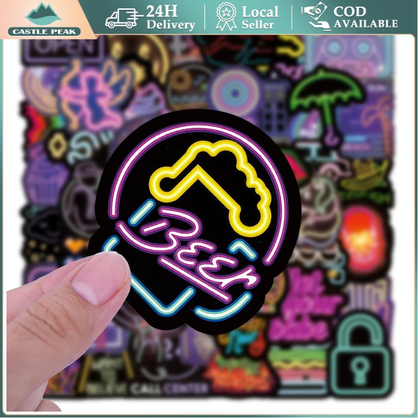 

100pcs Stiker Motif Kartun Graffiti Gaya Punk Kreatif Diy Anti Air untuk laptop case tumbler stiker laptop Stiker aesthetic