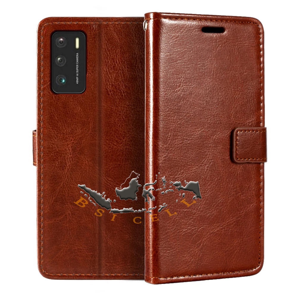 Xiaomi Poco M3 LEATHER CASE SARUNG HP DOMPET KULIT FLIP COVER CASE
