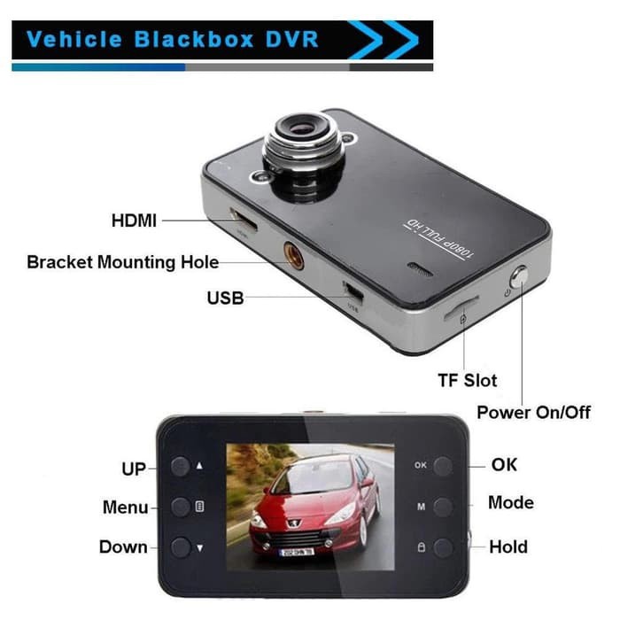 Andar Dashcam Mobil Kamera Depan Dash Cam Mobil Dengan LCD CCTV DVR