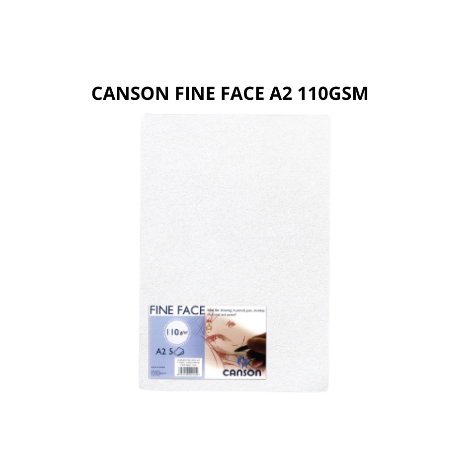 

CANSON FINE FACE A2 110 GSM / CANSON FINE FACE PAPER A2 / CANSON FINE FACE 110 GSM A2 / KERTAS GAMBAR CANSON