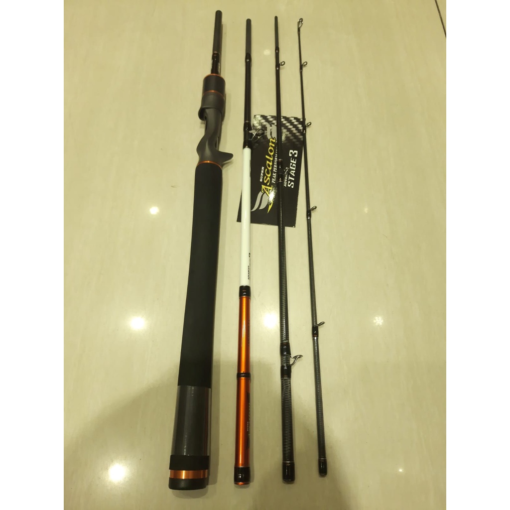 Joran Pancing Abu Garcia Ascalon3 AAC664MH 10-20Lb | Baitcasating | Sambung 4 BEST SELLER TERMURAH