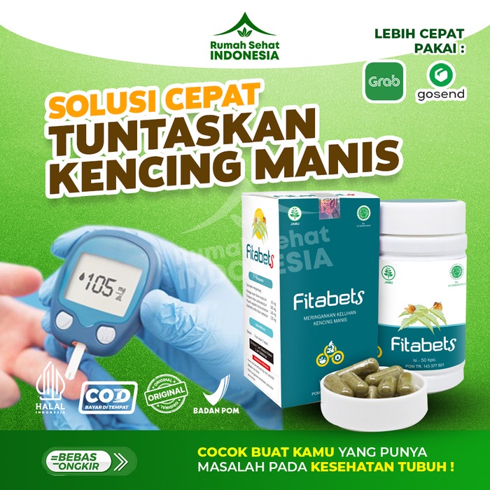 

BPOM Fitabets Obat Diabetes Kencing Manis Paling Ampuh Original Herbal
