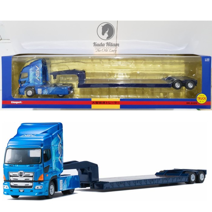 Diapet Agatsuma Hino Profia ASV Lowbed Low Bed Truck Truk Trailer