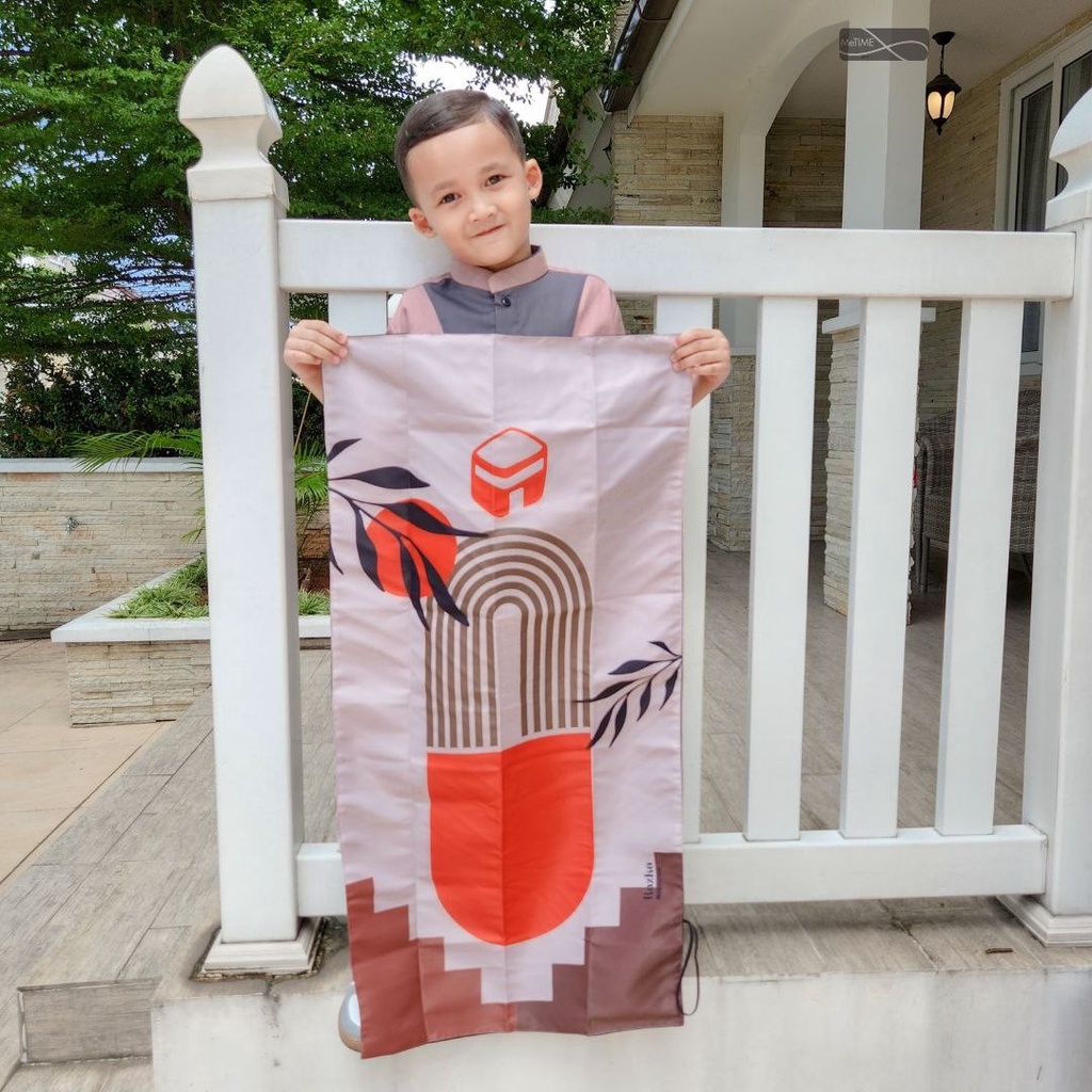 (Boho Series) Sajadah Travel Anak MeTime / Sajadah Travel Custom Nama / Sajadah Anak Custom / Sajada