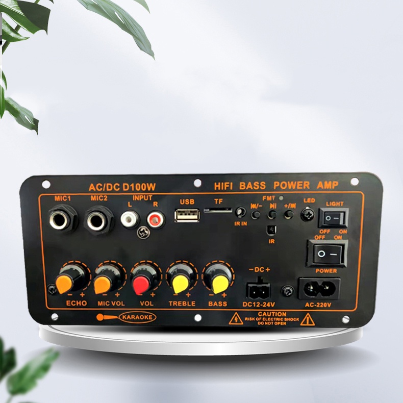 Amplifier Board Karaoke Audio Bluetooth USB FM Radio TF Player Subwoofer Karaoke Subwoofer DIY Power Amplifier Papan
