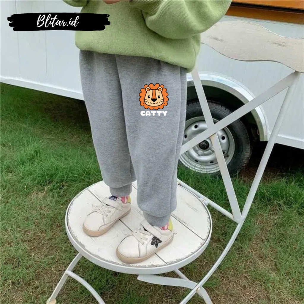 Celana Jogger Pants Training Trening Kulot Panjang Anak Laki Laki Perempuan Free Custom Motif Lucu K