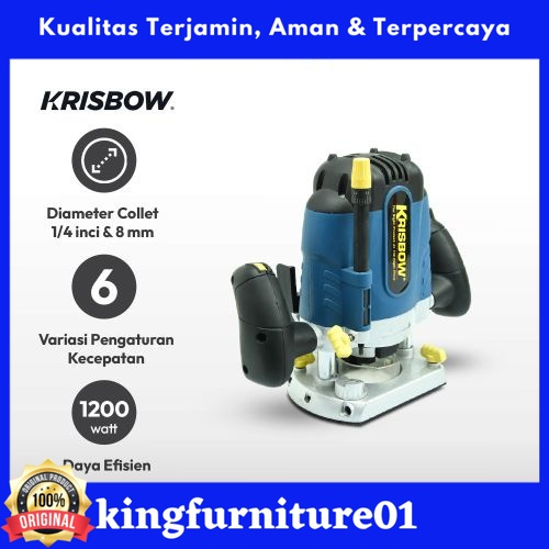 Krisbow Router Mesin Profil Kayu 1200 W Irr14/Mesin Profil Kayu