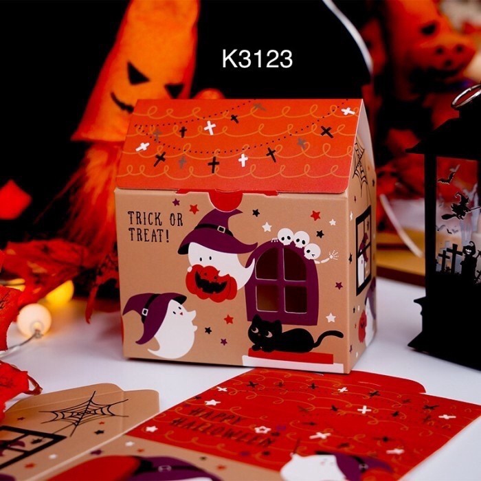 

(5pcs) Kotak Halloween Candy Box K3123 K3124 dus permen Cookies Snack Bag | K31