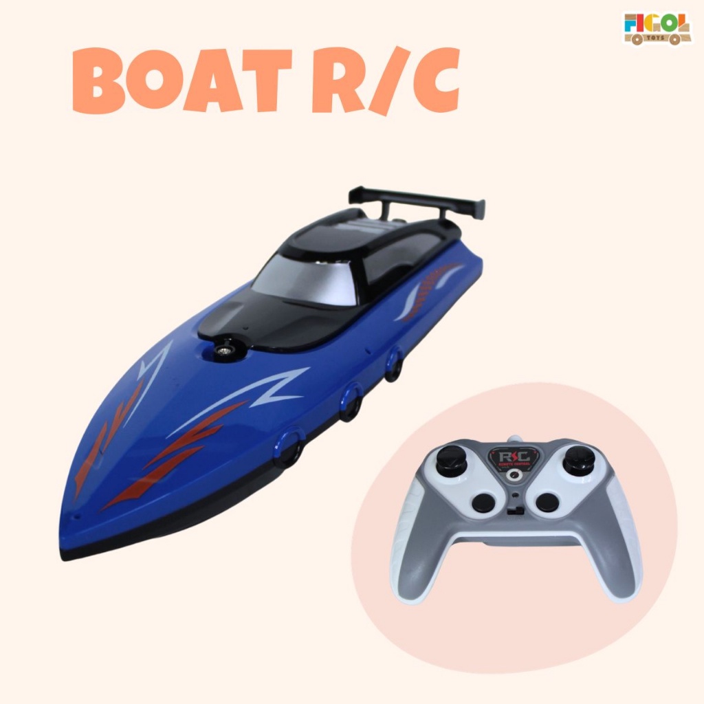 [COD] Mainan Anak Perahu Kapal Air Speed Boat RC Remote Control Main di Air