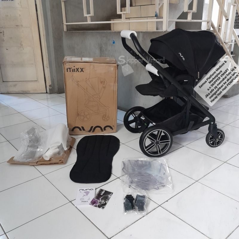 Stroller Stroler NUNA MIXX 2 CAVIAR HITAM Second Bekas Preloved