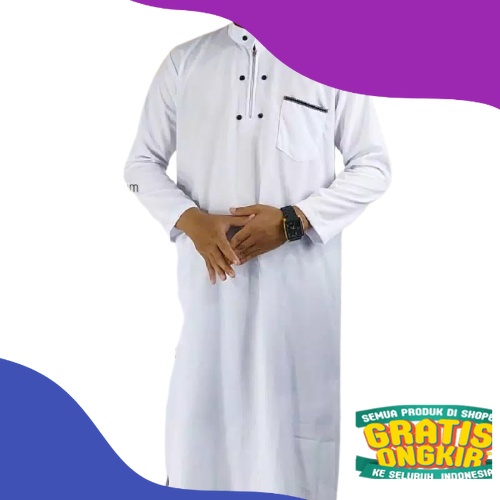 JUBAH GAMIS KOKO UMROH PRIA AL HARBI/ Kuaitas bagus