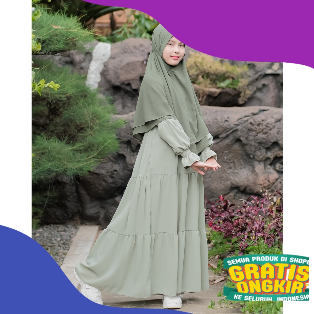 Gamis Anak Perempuan Terbaru Ori Zafirah Kids/ Kuaitas bagus