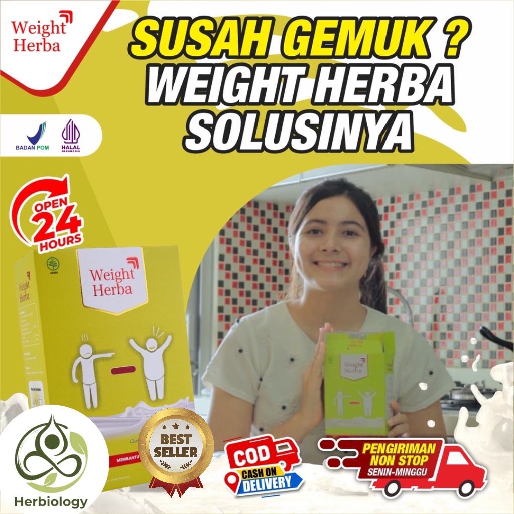 

Weight Herba Susu Etawa - Penggemuk Badan Tanpa Gula & Tanpa Olahraga Perlancar Saluran Pencernaan & Tingkatkan Nafsu Makan Menjaga Tekanan Darah pada Tubuh Isi 200gr
