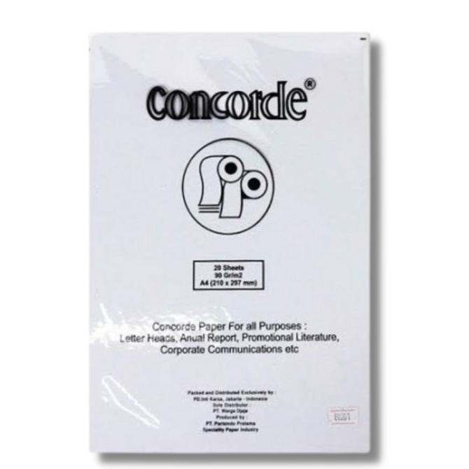 

Concorde kertas A4 90 100 220 gr 10 20 lembar