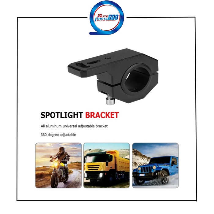 Bracket LED Lampu tembak Dudukan Lampu Stang Motor Crash Bar