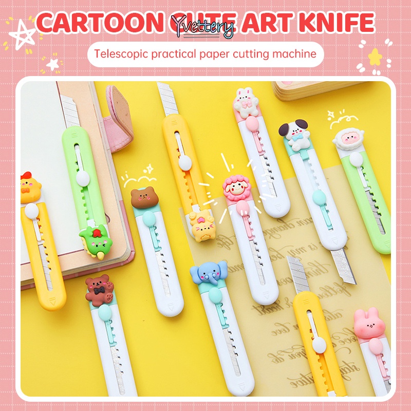 

❤️COD Pemotong Utilitas Kartun Mini Pemotong Kerajinan Siswa Portabel Pemotong Kertas Wallpaper-Yy