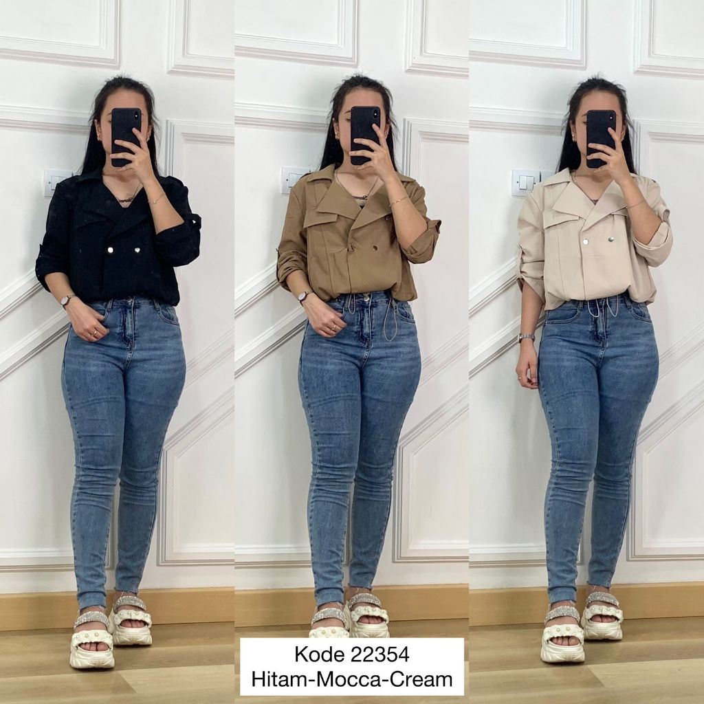 Blazer Wanita Crop I Blezer Crop Wanita I Outer Blazer I Blazer Crop Korea