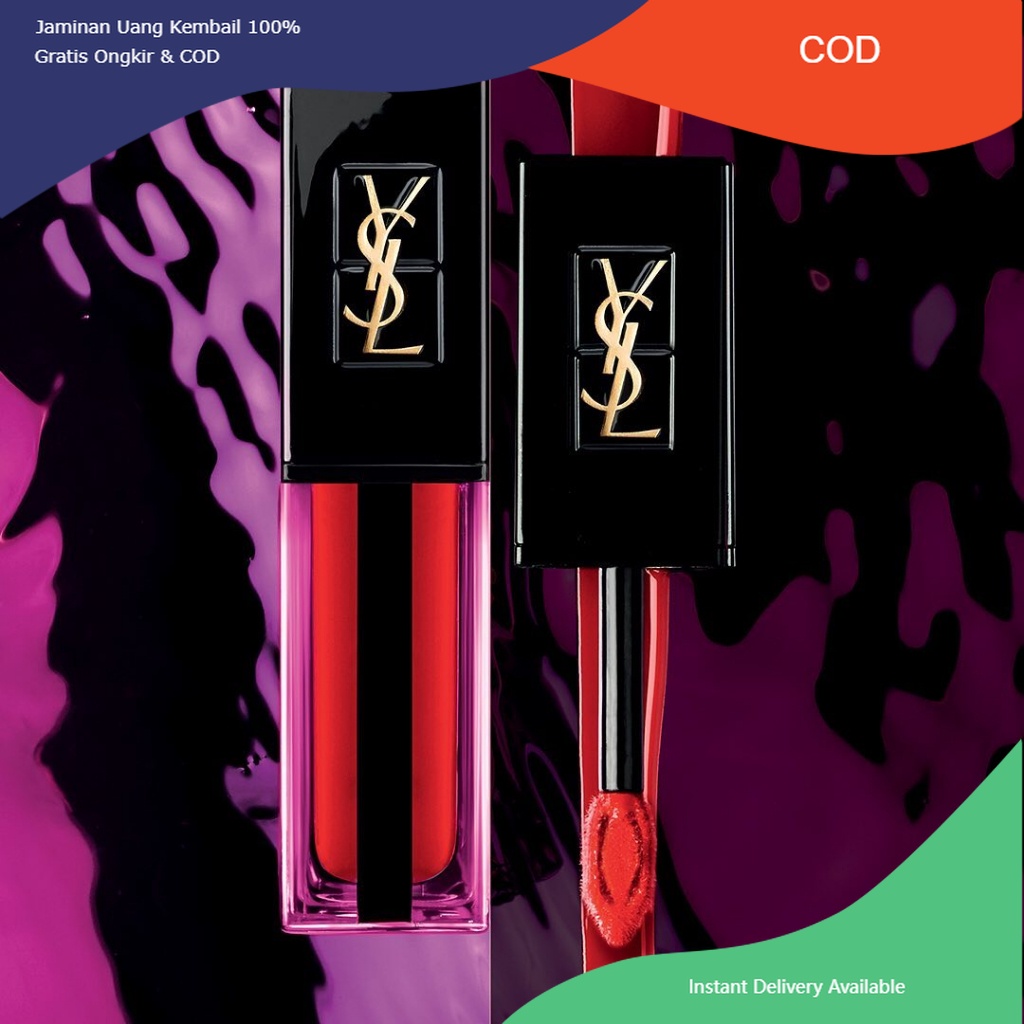 （COD） EXP 2025 Lipstick YSL Vernis a Levres Water Stain 617 Dive In The Nude ORIGINAL Lip stain ysl 