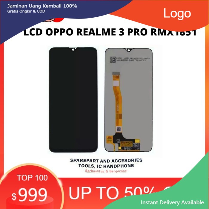 LCD REALME 3 PRO RMX1851 FULLSET ORIGINAL