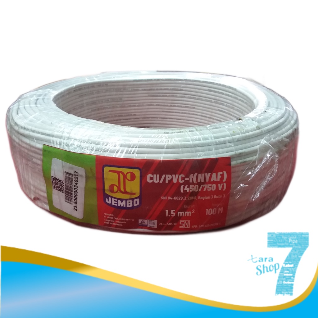 JEMBO KABEL NYAF 1,5 MM² PUTIH