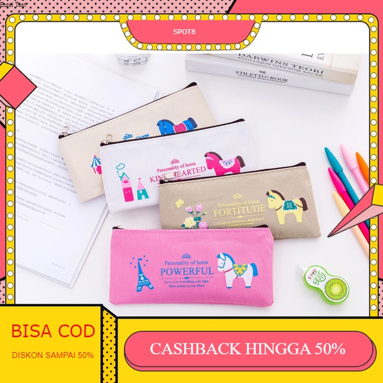 

Spot8 TP0039 Tempat Pensil Royal Horse / Tempat Kosmetik