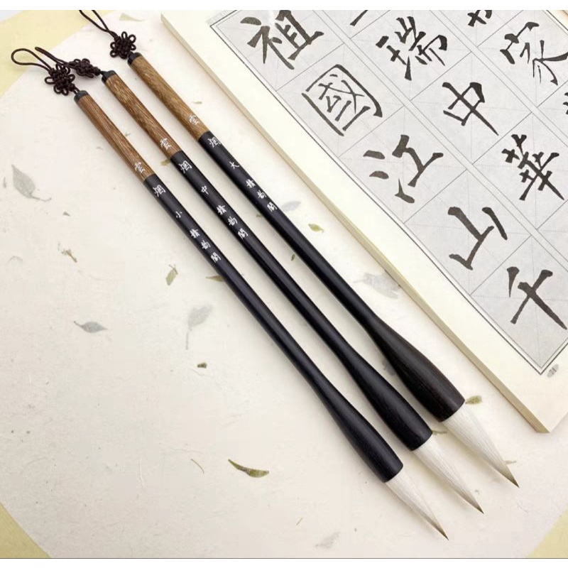 

CHINESE CALLIGRAPHY BRUSH / Kuas Kaligrafi Set 3pcs Size SML