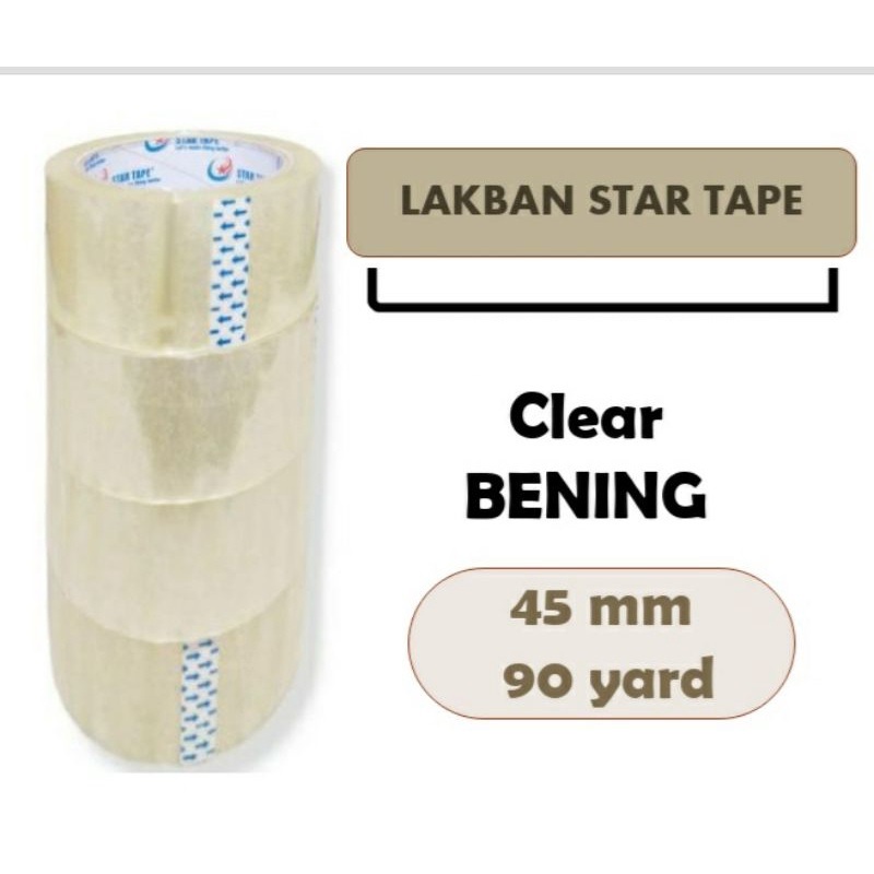 

LAKBAN BENING ( 1 DUS ) PUTIH & COKLAT - STAR TAPE - Selotip Isolasi Clear Cokelat Putih Lengket Kuelitas Terbaik Murah 90 Yard X 45 mm (2 Inch) - Tape Perekat Pengikat Pelengket Lakban Murah Lakban Kualitas Terbaik