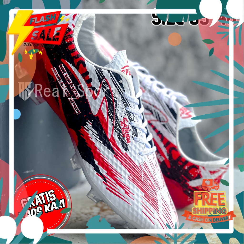 11.11 SALE CLASIC CASUAL // SEPATU BOLA Specs GARUDA ATTACK SIZE 33,34,35,36,37,38,39,40 BONUS KAOS 