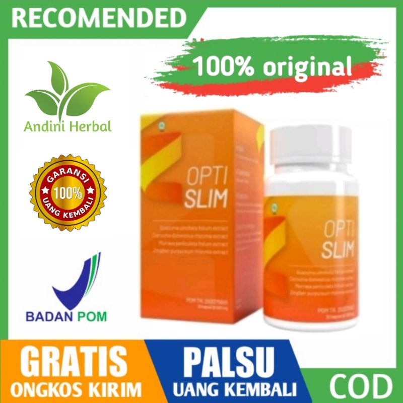 OPTISLIM ASLI ORIGINAL MURAH OBAT HERBAL PELANGSING BADAN