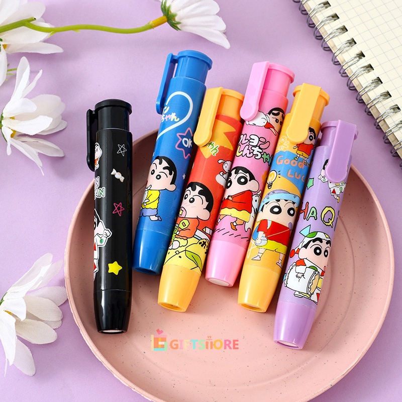 

✨COD Menekan krayon kecil penghapus kreatif baru siswa perlengkapan sekolah anak-anak alat tulis kartun lucu-GS