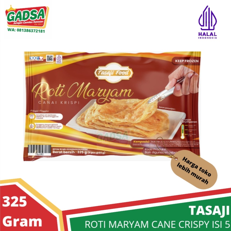 

Roti Maryam Canai Crispy Roti Cane