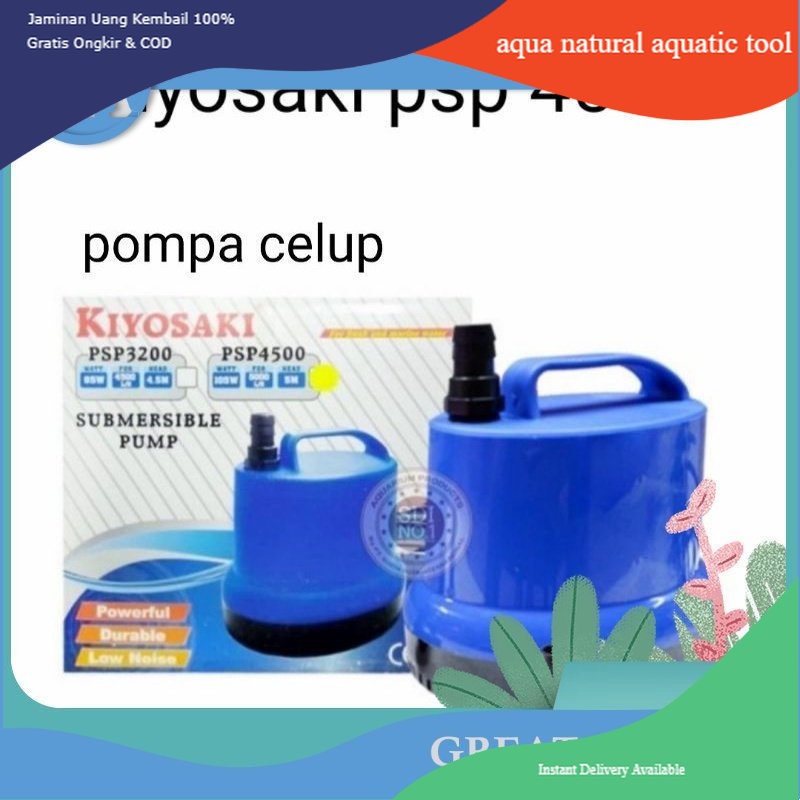 kiyosaki psp 4500 water pump pompa celup air kolam ikan power head kolam ikan