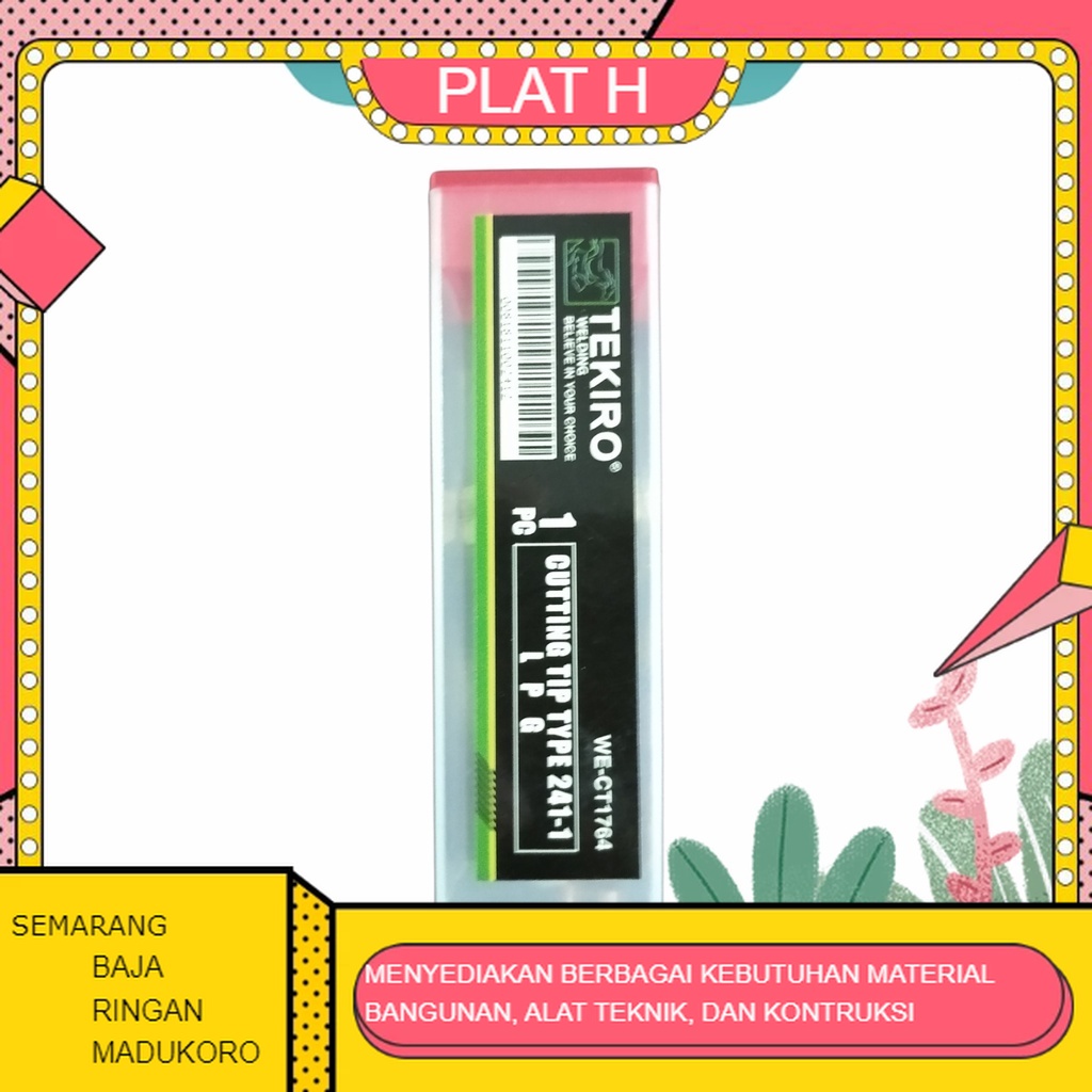 MATA BLENDER POTONG ACETYLENE TYPE 241-1 TEKIRO CUTTING TIP 241-1 MATA LAS LPG