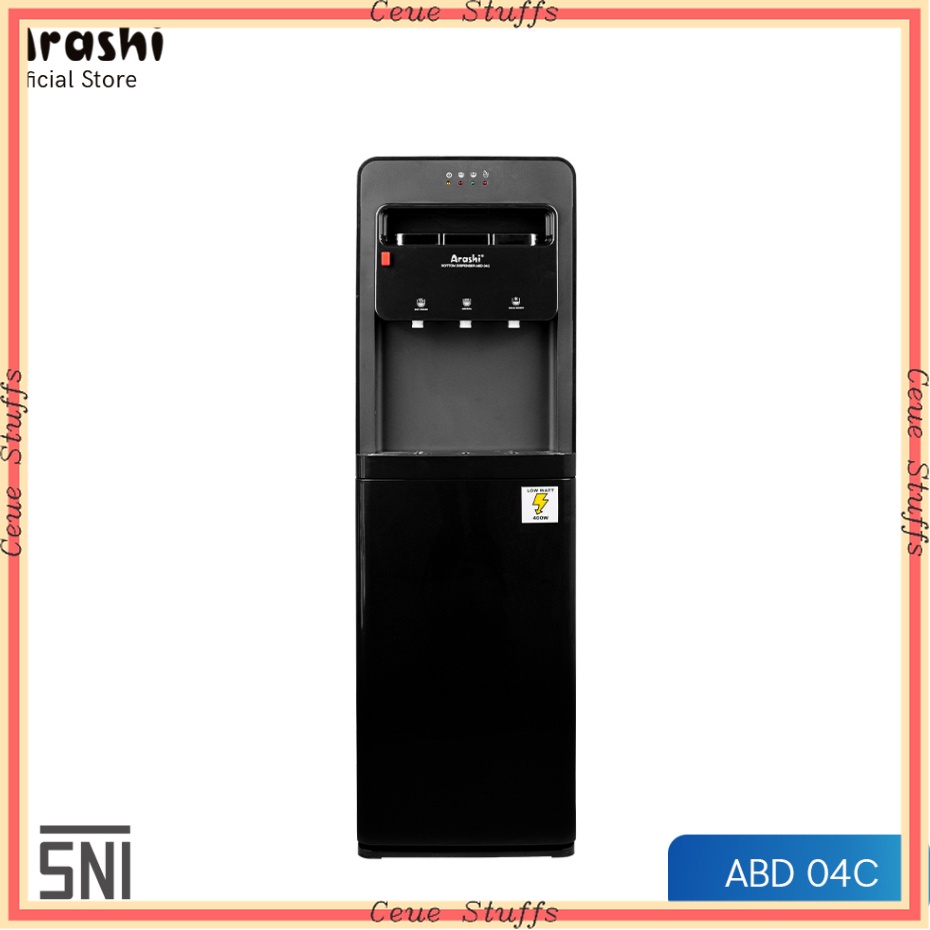 PROMO PREMIUM SIMPLE AESTHETIC MODERN TERMURAH  Arashi Dispenser Galon Bawah Digital Hot and Cold 3 