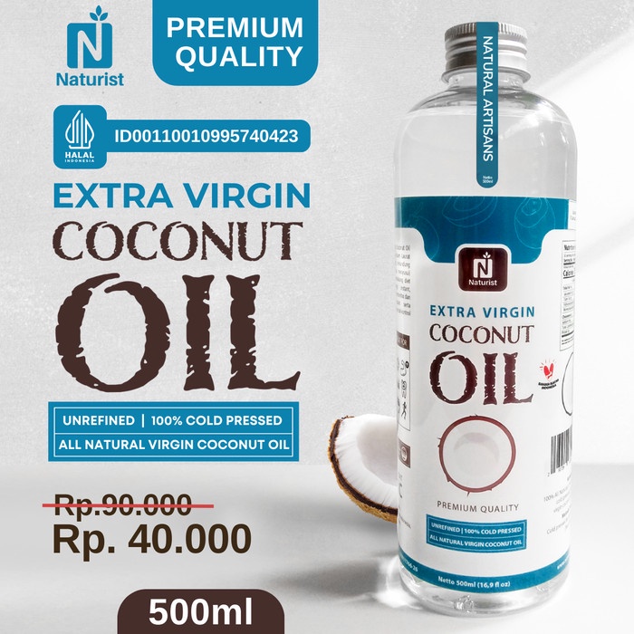 

KD-76 NATURIST EVCO VIRGIN COCONUT OIL EXTRA VCO 500ML MINYAK KELAPA MURNI