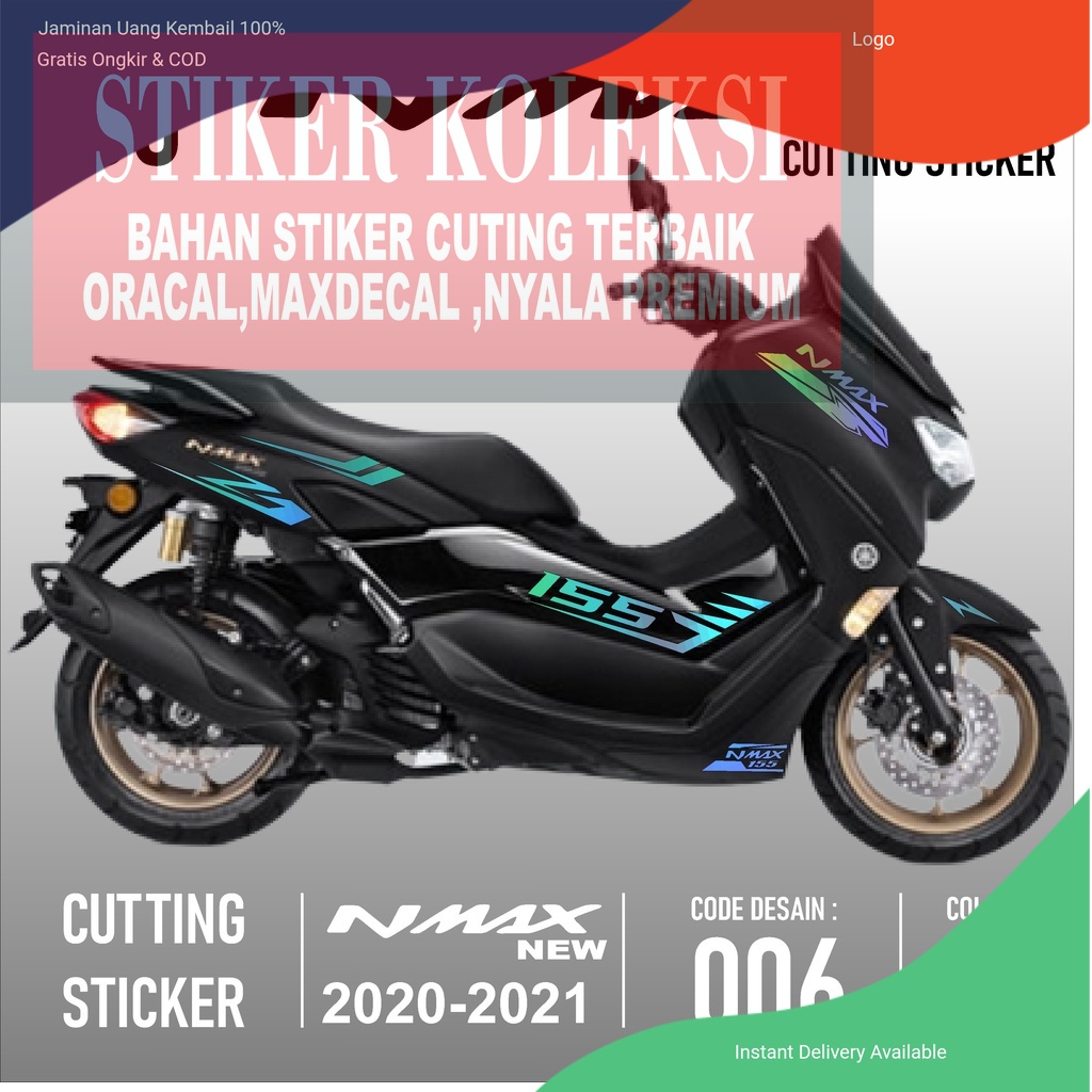 Cutting Sticker Nmax New - Aksesoris Motor Stiker Yamaha All New Nmax Skotlet Sticker Striping Lis V