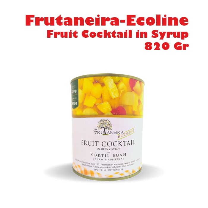 

FRUTANEIRA - ECOLINE FRUIT COCKTAIL / buah koktail kaleng murah Berkualitas 820 Gr