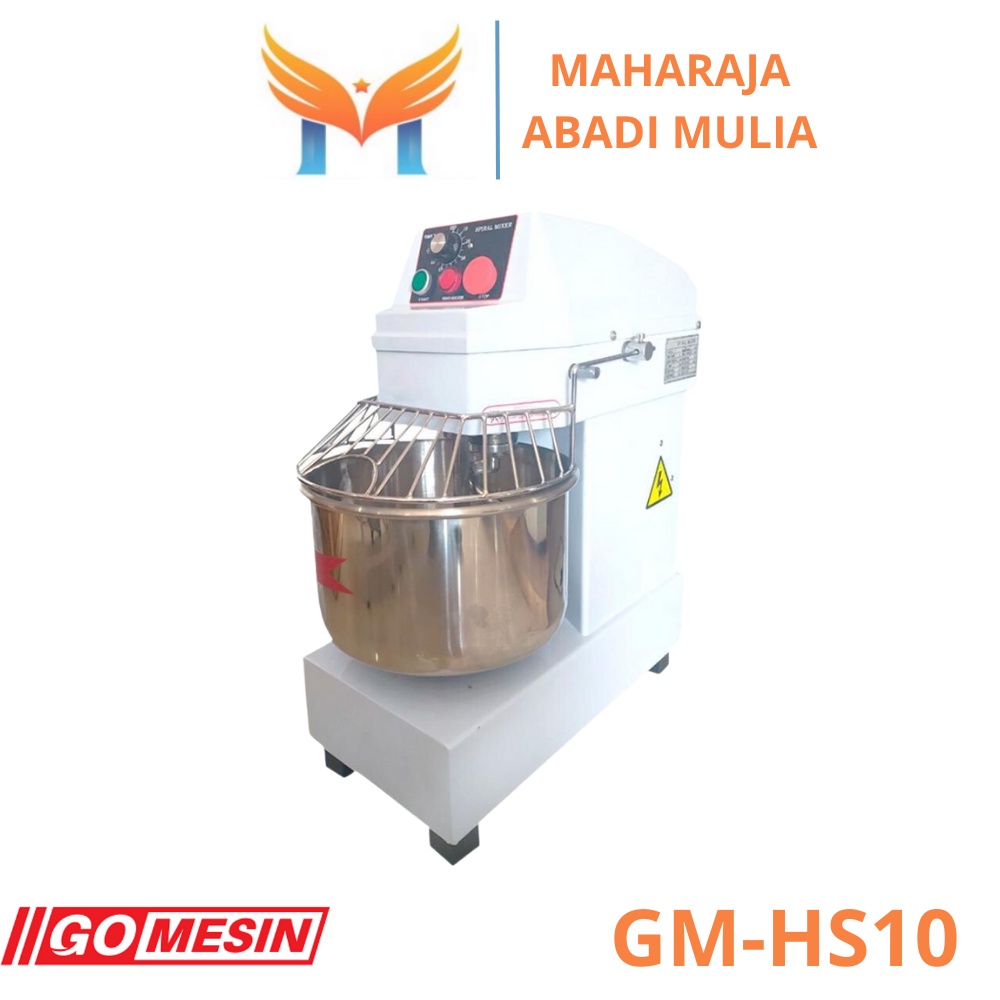 Spiral Mixer 10 Liter Gomesin Gm-Hs10 Mixer Spiral Roti 10 Liter