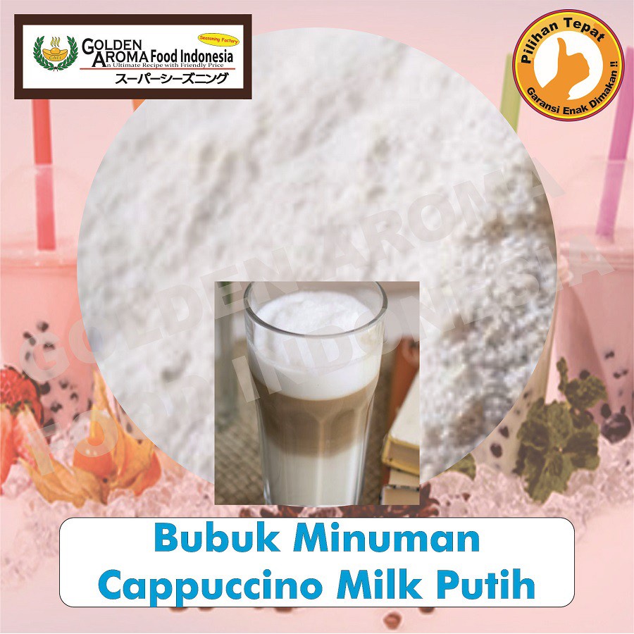 

Bubuk Minuman Cappucino Milk Putih 1 Kg Drinking Powder Cafe Capucino Cincau Premium 1Kg Serbuk GAFI