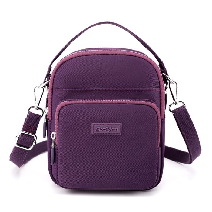 Tas selempang mini wanita import tas jinjing kecil original - S 9115 - Violet