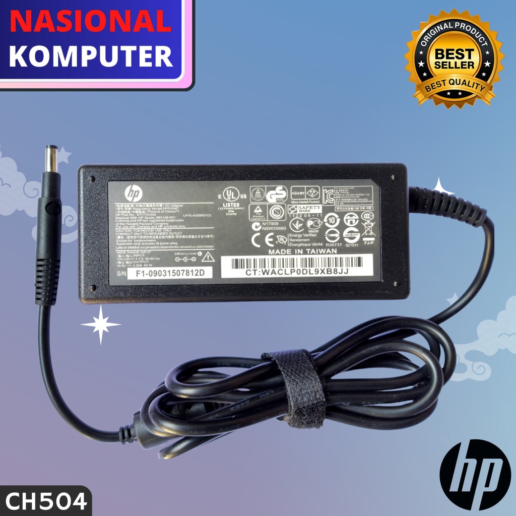 Adaptor Charger HP Pavilion Sleekbook 14-b008au 14-b009au
