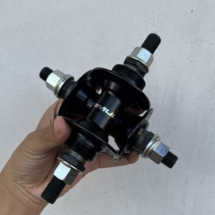 HUB BMX 48H FORMULA 14T 16T 18T AS BESAR TAIWAN HITAM BLACK ORIGINAL