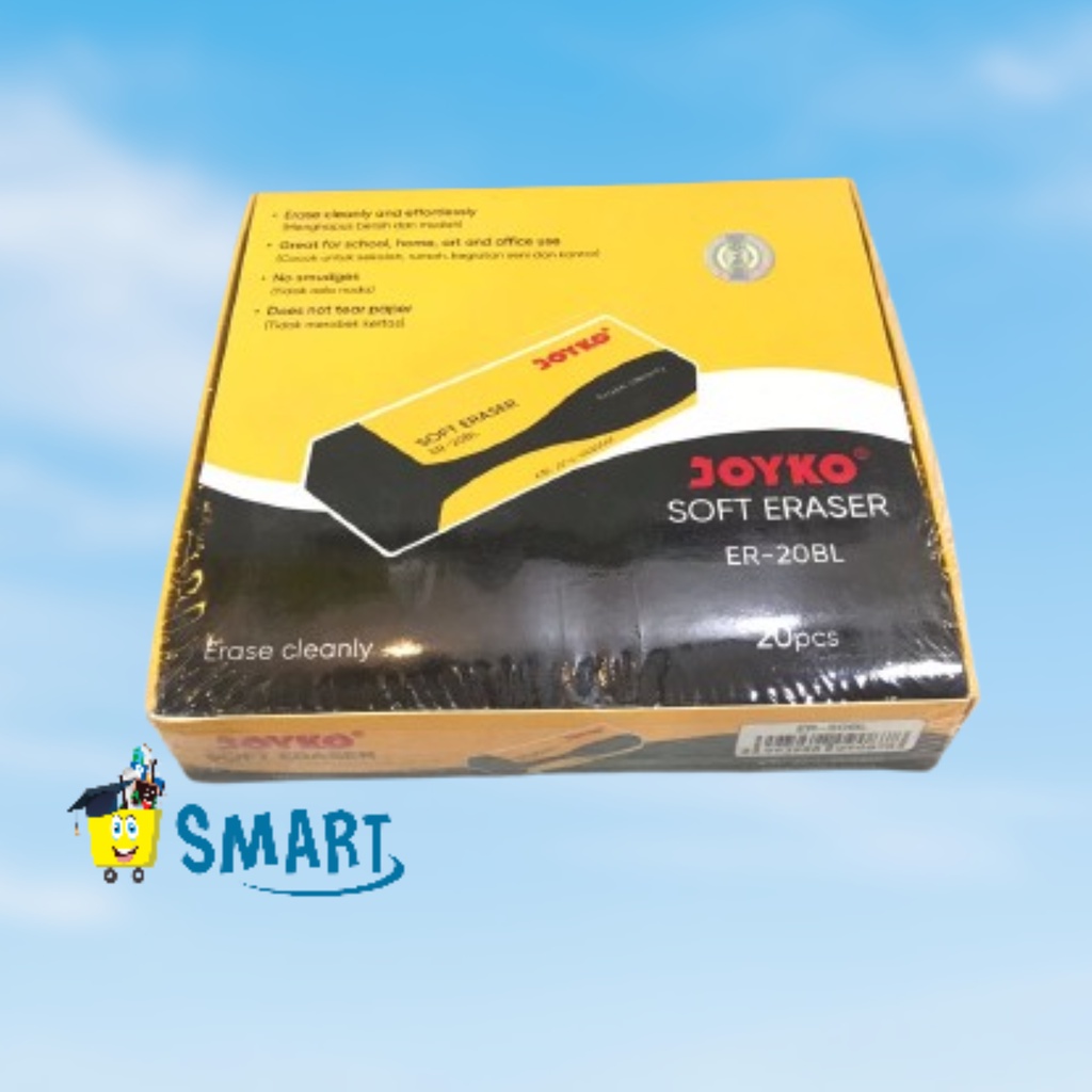 

(1PAK ISI 20PCS)JOYKO ERASER ER 20 BL HITAM