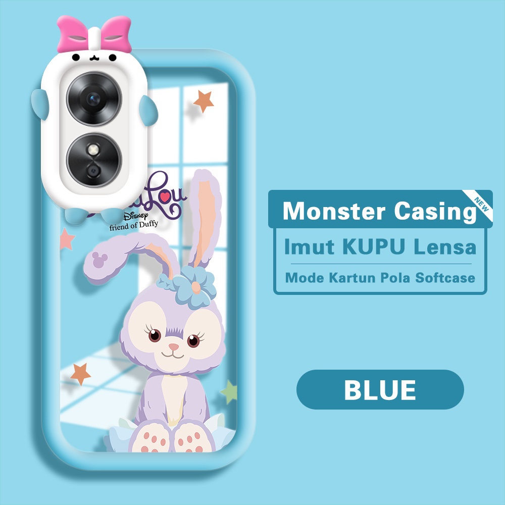 Untuk OPPO A17 A17K Phone Case Handphone Softcase Kesing Tahan Guncangan Imut Multi-Colored StellaLo