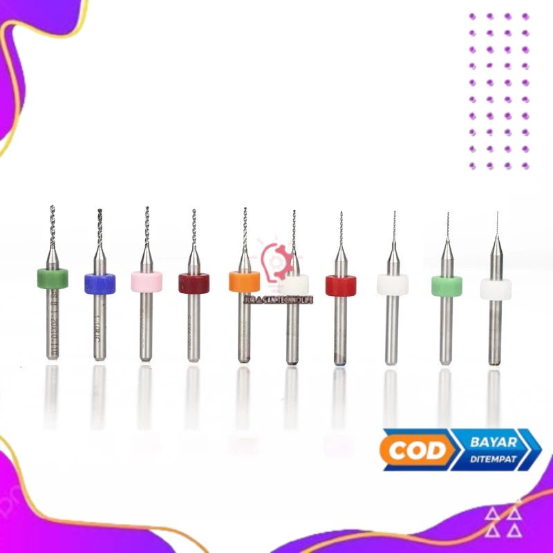 

CARPE Mata Bor Mini Tungsten Carbide for Circuit Board 10 PCS - C10 - Multi-Color - Termurah