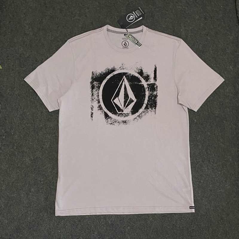 Kaos Volcom Pria Circle Dust Iris Purple Original