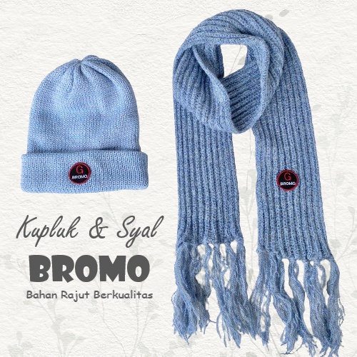 Syal Bromo Tebal Premium / Kupluk Bromo Tebal Syal Rajut Hangat Saat Musim Dingin
