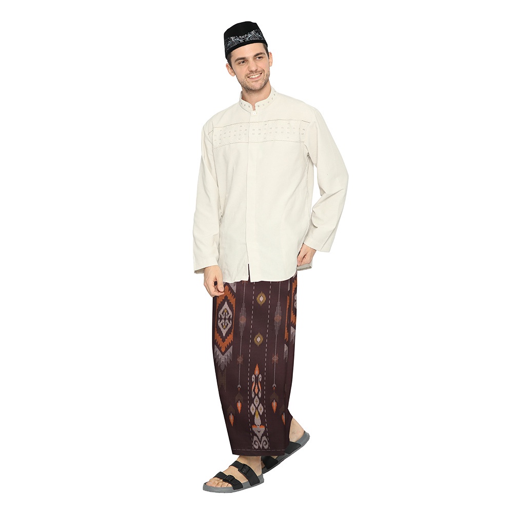 Sarung ATLAS Idaman Harmoni Gardenia Coklat Tua