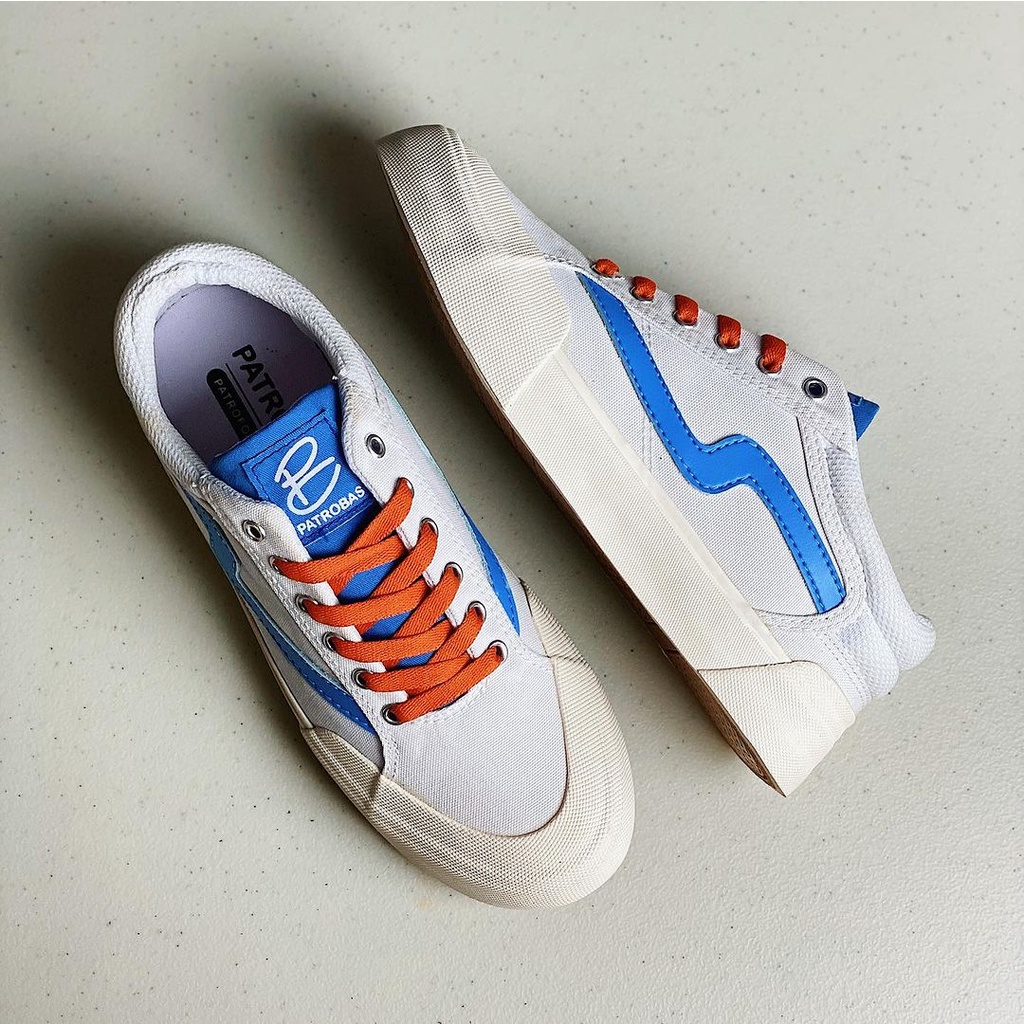 Patrobas Cloud White Blue Low (100% Authentic)